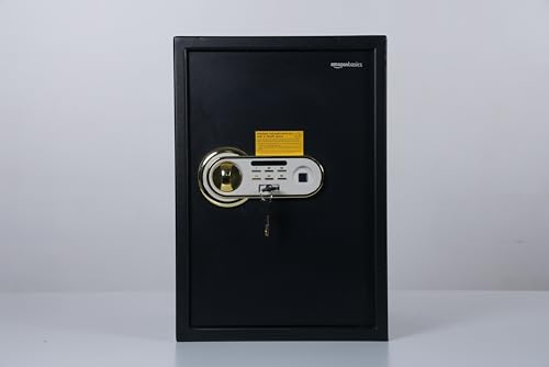 Digital Safe With Keypad | Metal Safe Locker with LCD Display for Home, Office, Hotel | Gross Capacity - 58L (Net - 51L), Black