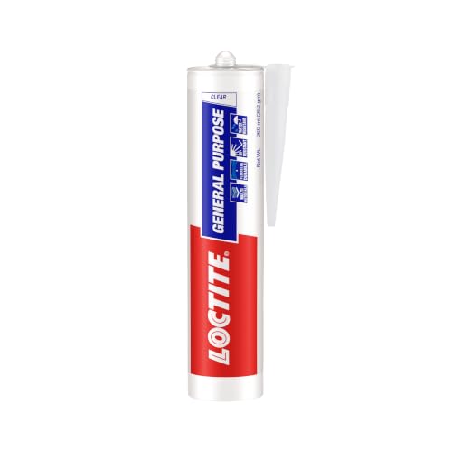 Loctite General Purpose GP silicone sealant, Indoor and outdoor use, Waterproofing for floor, walls, roof, silicone adhesive, tiles grout, bathroom, k