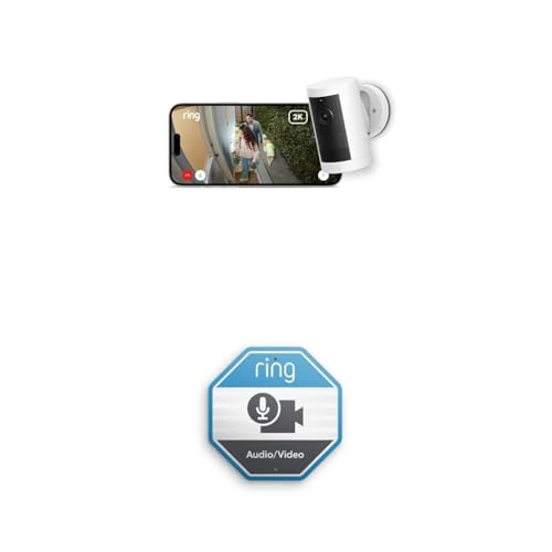 ⚡ BLITZDEAL (-38%) Ring Außenkamera Plus Akku (Outdoor Camera Plus) | 2K-Weitwinkelvideo | Kabellose Sicherheitskamera zur Selbstinstallation im Außenbereich | 30 Tage Gratiszeitraum für Ring Home-Abonnement | 2 Kameras
