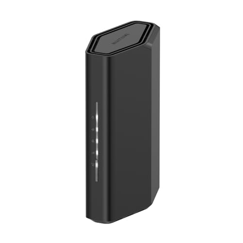 (-48%) NETGEAR Nighthawk Dual-Band WiFi 7 Router (RS100) – Sicherheitsfunktionen, BE3600 WLAN-Geschwindigkeit (bis zu 3,6 Gbit/s) – deckt bis zu 135 m2 ab, 50 Geräte – 2,5 GB Internet-Port