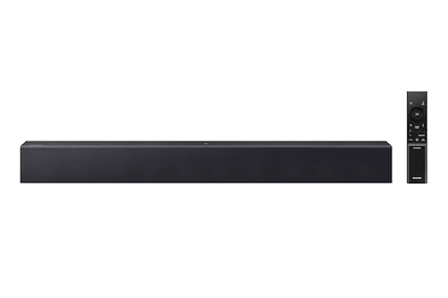Samsung B-Series Soundbar HW B400F Compact & Capable The built-in woofer and two audio channels