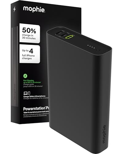 Mophie Powerstation 20,000mAh Fast 3-Port 45W USB-C Power Bank For $34.94