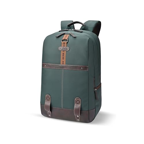 Gear Classic 4 19"/31L anti theft faux leather Medium Water Resistant Laptop Backpack/Casual Backpack/Daypack/Travel Backpack/College Bag For Men/Wome