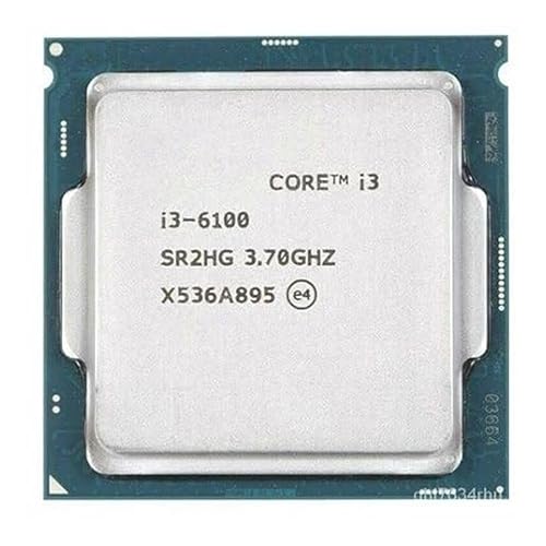 Core i3 6098/6100/6300/6320 6th Generation, 3.2/3.3/3.6/3.7/3.8/3.9 GHz, LGA 1151 Socket, 2 Cores, 4 Threads, 3/4 MB Cache, Desktop Processor, 1 Year 