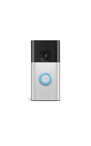 Ring Battery Doorbell, Solar, Head-to-Toe Video, Live View with Two-Way Talk, and Motion Detection & Alerts (2024 release), Satin Nickel