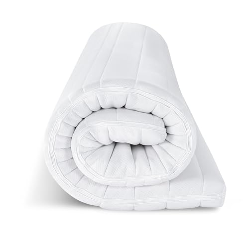 🔥 STARKER PREIS (-54%) EGOHOME Matratzentopper 140x200cm – 8cm Memory Foam Topper H2, Weicher, Premium Komfort-Topper mit Abnehmbarem & Waschbarem Bezug, Atmungsaktiv – Hochwertige Matratzenauflage für Boxspringbett Bett