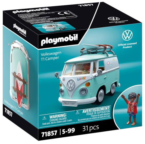 (-30%) PLAYMOBIL | Collector Cars | Volkswagen T1 Camper | Modellauto für Erwachsene & Kinder | Mit Stickern zum Personalisieren | Geschenk für Auto-Fans | Detailgetreues Design | 71857