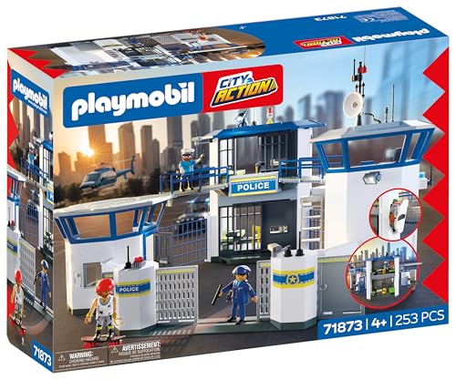 (-41%) PLAYMOBIL | City Action | Polizei-Kommandozentrale | Polizei-Spielzeug | Abenteuer-Spielzeug für Kinder ab 4 Jahren | Fördert Rollenspiele & Kreativität | Mit Spielfiguren & Zubehör | 71873
