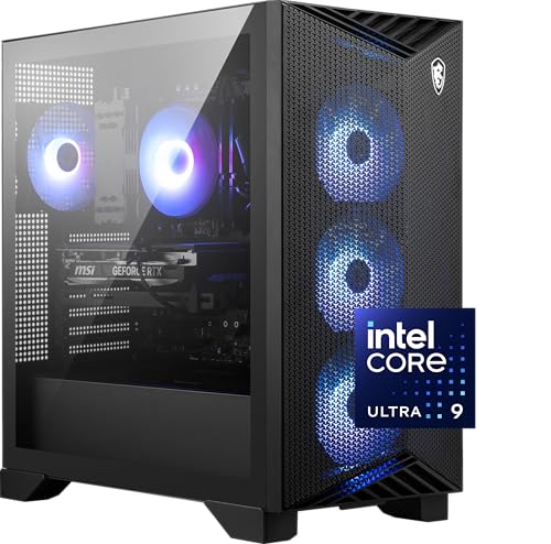 MSI Aegis R2 AI Gaming Desktop: Intel Ultra 9 285, Geforce RTX 5070Ti, 32GB DDR5, 2TB M.2 NVMe SSD, Air Cooling, USB Type C, VR-Ready, Window 11 Home: C2NVR9-1452US