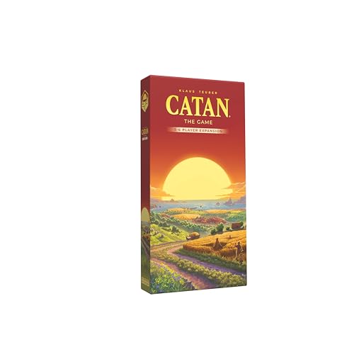 CATAN 5-6 Player Board Game Expansion (6th Edition) Add More Players to Your Adventure, Ages 10+, 3-6 Players, 60-90 Minute Playtime