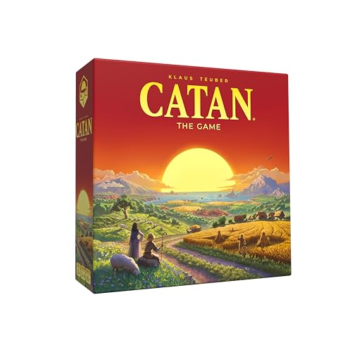 CATAN Board Game (6th Edition) Trade, Build & Settle in The Classic Strategy Game for Family, Kids & Adults, Ages 10+, 3-4 Players, 60-90 Min Playtime