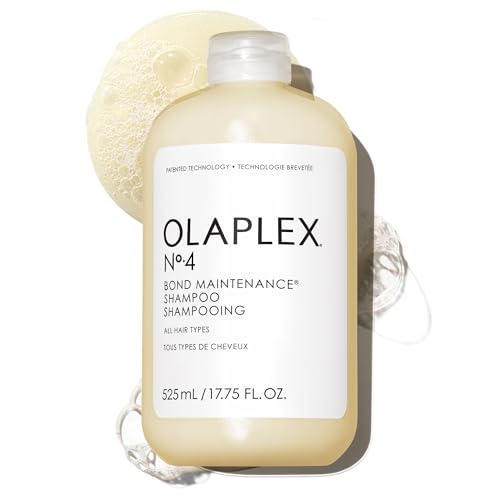 Olaplex Nº.4 Bond Maintenance Shampoo, Repairs, Strengthens, & Nourishes All Hair Types, Adds Shine & Leaves Hair Feeling Soft, 17.75 fl oz