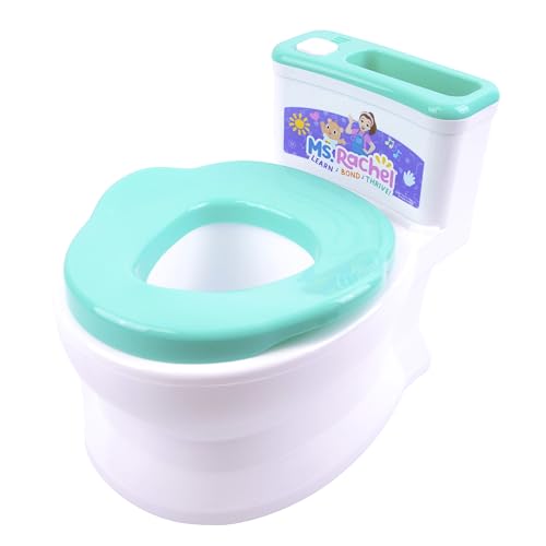 Ms. Rachel 2-in-1 Playtime Floor Potty Trainer With Sound - Stage 1 Training - Removable Potty Seat for Stage 2 Training - 6 Ms. Rachel Sounds and Music - Storage - Removable Parts for Easy Cleaning