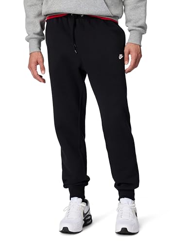 Nike Men's Club Joggers, Black/Black/White, Medium