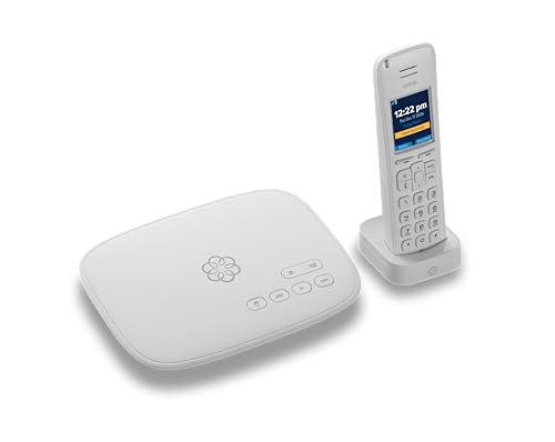 Ooma Telo Air 2 Wi-Fi Free Internet Home Phone Service and HD3 Cordless Handset. Affordable landline Replacement. Unlimited Nationwide Calling. Mobile app. Low International Rates. Blocks robocalls.