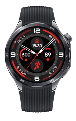 OnePlus Watch 3 Obsidian Titanium, 32GB, 120-Hour Battery, Health & Fitness Tracking, Sapphire Crystal Design, Titanium Bezel, Dual-Engine, Wear-OS by Google