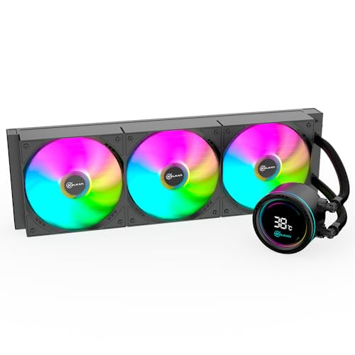 Water Cooler Gamer Kalkan Alpha 360 ARGB com display Preto KLK00048