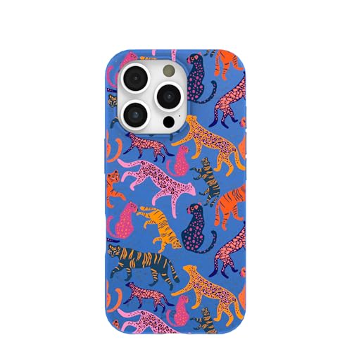 Pela | Phone Case Compatible with iPhone 16 Pro | Limited Edition | Compatible with MagSafe | Cute Eco Friendly | Jungle Cat