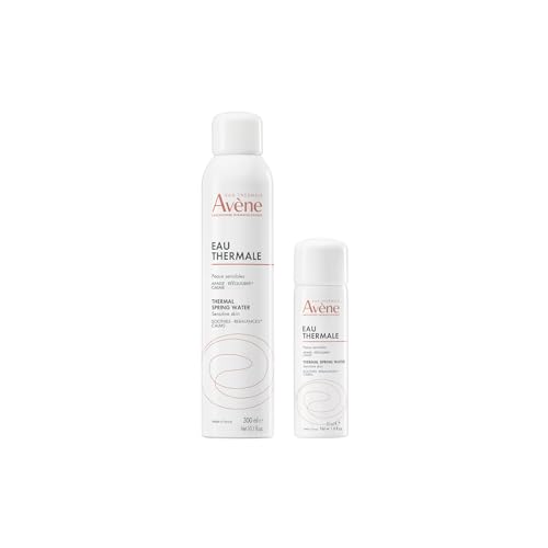 Avène Thermal Spring Water, Soothing Calming Facial Mist Spray for Sensitive Skin, 10.1 Oz and 1.6 Oz