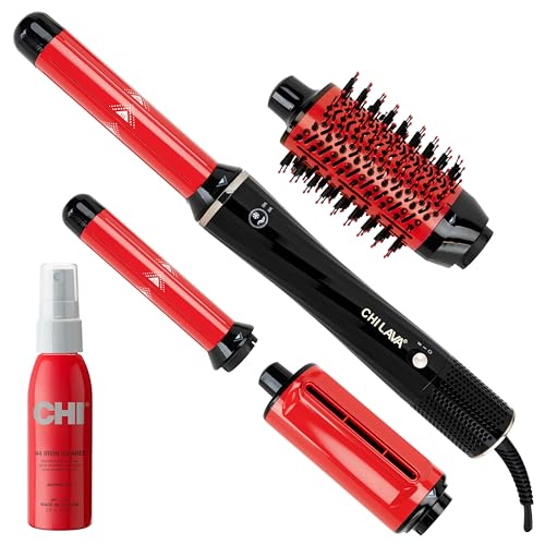 CHI Lava AirWave & CHI 44 Iron...t for Less Damage,Black & Red