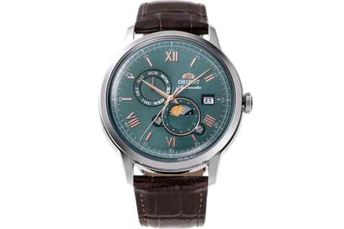 Orient Bambino Version 9 Stainless Steel Automatic Dress Watch with Weekly Calendar Model: RA-AK0805E30B