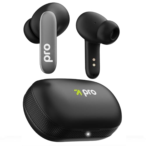 GOBOULT Y1 Pro Ear Buds Wireless 60H Playtime, 4 Mics Calling, 45ms Low Latency Gaming, Made in India,13mm Bass Driver Earbuds Buds TWS Bluetooth Wire