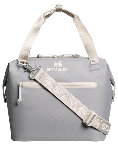 Stanley All Day Julienne Mini Soft Cooler Bag and Lunch Box 7.4 Quarts | 10 Can Cooler with Handles and Strap | Stays Cold for Hours | Insulated Travel Bag with Zipper | BPA-Free | Stone