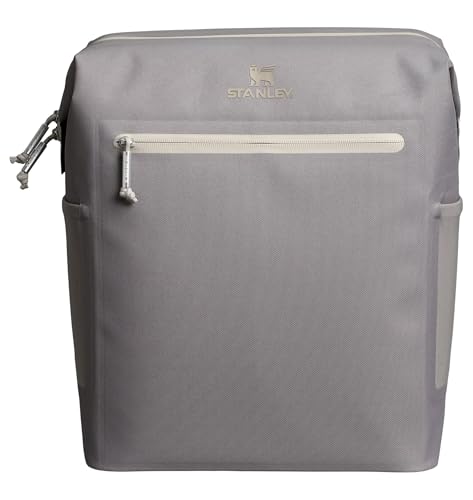 Stanley All Day Madeleine Midi Backpack Soft Cooler 14.8 Quarts | 20 Can Cooler with Handle and Shoulder Straps | Stays Cold for a Day | Insulated Travel Bag with Zipper | BPA-Free | Stone