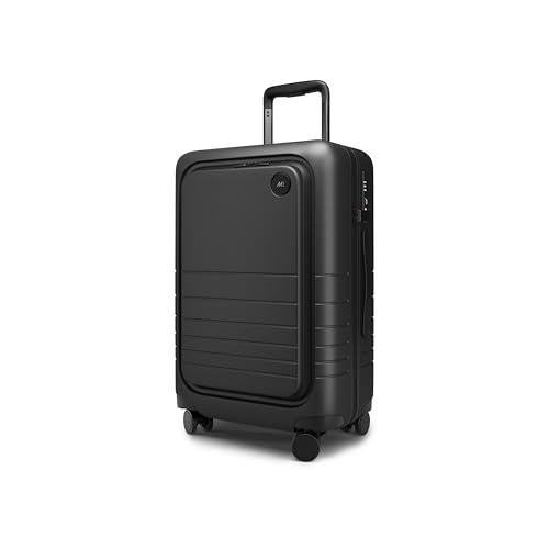 Monos Carry-On Pro Hardside Luggage, 22 Inch, Midnight Black