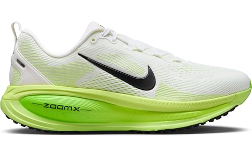 Nike Men's Vomero 18 Sneaker, White/Black/Electric Green/Volt, 10