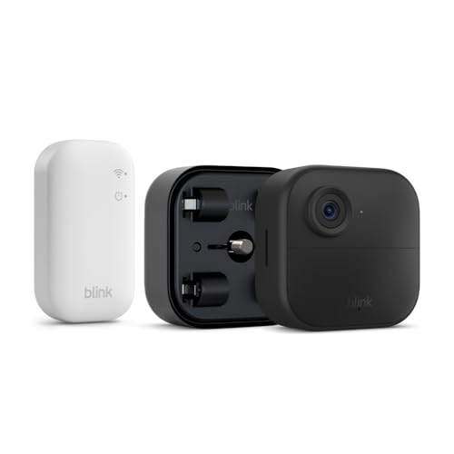 🔥 SELTEN SO GÜNSTIG (-50%) Blink-Kamera (Outdoor 4) + Batterie-Erweiterungspack | Kabellose intelligente HD-Sicherheitskamera, vier Jahre Batterielaufzeit, funktioniert mit Alexa | 1-Kamera-System | IP65