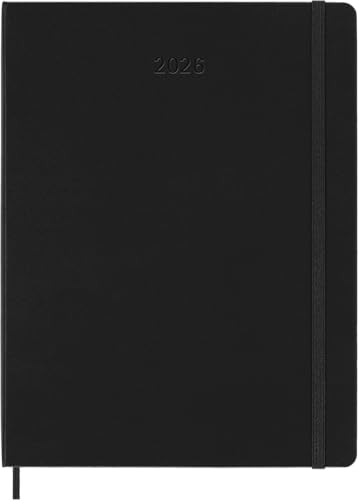 (-37%) Moleskine Smart PRO Planner 2026, Digitaler Wochenkalender 12 Monate, Gummibandverschluss, Farbe Schwarz, Extra Großes Format 19x25 cm: Engl. Kalendarium