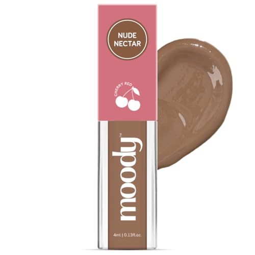 Drip Matte Liquid Lipstick - Nude Nectar, with Jojoba Seed Oil & Vitamin E | Transferproof, Long Lasting & Vibrant Lip Colors That Last Upto 12 Hours 