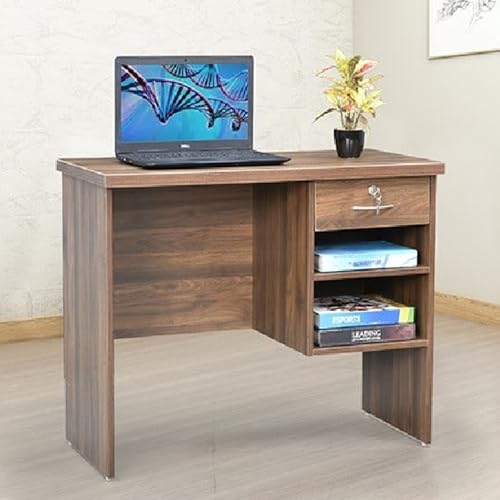 Royaloak Lucy Computer Table for Home Office | Durable Engineered Wood with Melamine Finish | Thick Table Top & Spacious Legroom | Modern Design with 