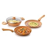 Crystal Marbo Plus Induction Bottom 4 Pc Nonstick cookware set