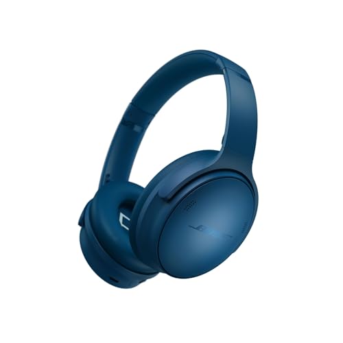 Bose QuietComfort Headphones - Wireless Bluetooth Headphones, Active Over Ear Noise Cancelling and Mic, USB-C Charging, Deep Bass, Up to 24 Hours of Playtime, Twilight Blue - Limited Edition Color