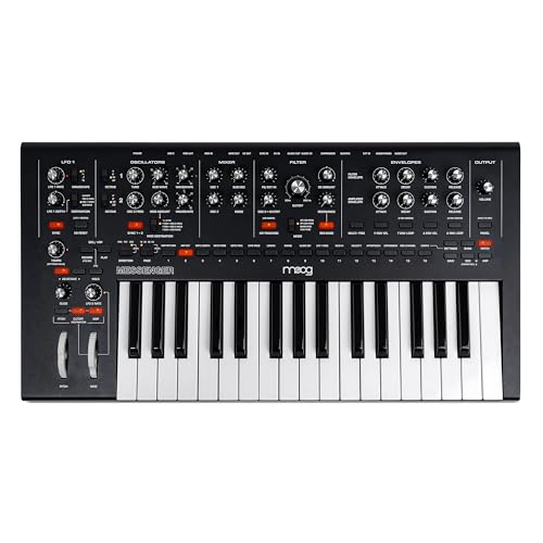 MOOG Messenger - Next-Gen Monophonic Analog Keyboard Synthesizer with 32 Keys, 64-Step Sequencer, 256 Presets and RES BASS Compensation