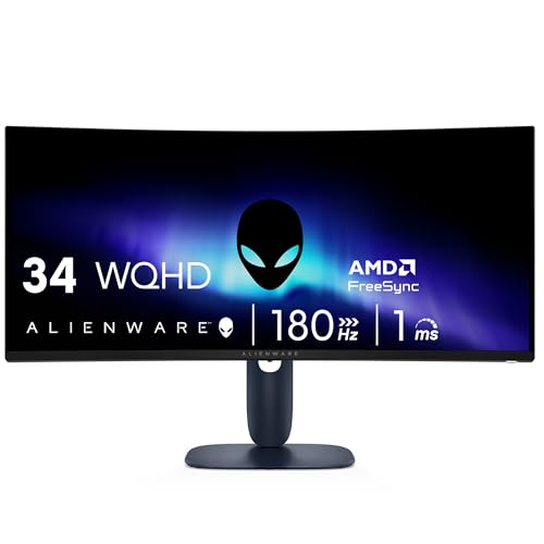 Alienware AW3425DWM 34" Ultrawide WQHD 180Hz Curved IPS Gaming Monitor