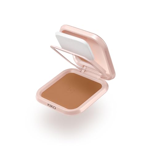 KIKO Milano Skin Lover Refining Face Powder Foundation 09, Compact, Moisturising And Smoothing Powder Foundation