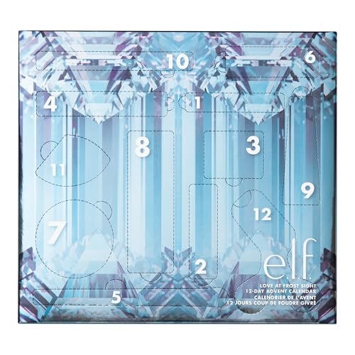 e.l.f. Love at Frost Sight 12-Day Advent Calendar, Skincare Essentials & Festive Makeup In Limited-Edition Shades, Vegan & Cruelty-Free