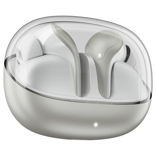 boAt Airdopes Plus 311, Glass Design, ENx Tech, Fast Charge, 50 Hrs Battery, Stream Ad Free Music via App Support Bluetooth Earbuds, TWS Ear Buds Wire