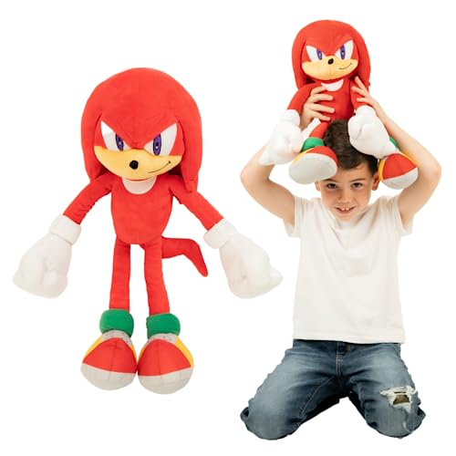 Sonic The Hedgehog Anime Knuckles The Echidna Kids Bedding Super Soft Plush Cuddle Pillow Buddy, One Size, (Official Sega Sonic Product)