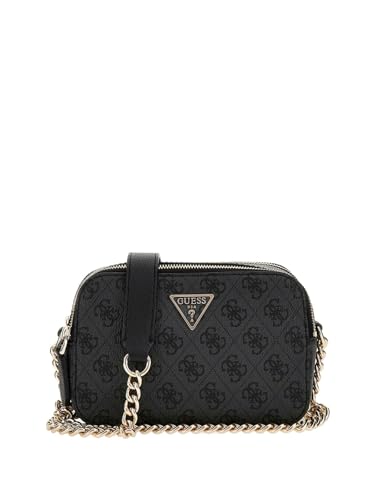 (-40%) GUESS Damen Noelle Ii Crossbody Kamera Umhängetasche, Kohle-Logo