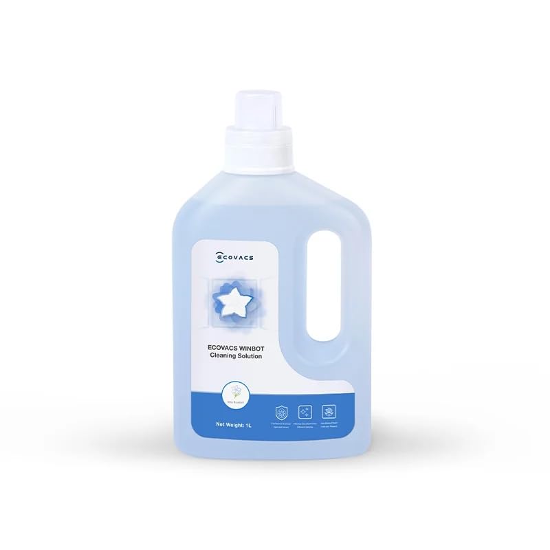 ECOVACS Multi-Surface Winbot Cleaning Solution, Compatible with Winbot W2 PRO Omni/W2 Omni/W2 PRO/W1 PRO/WINBOT MINI,1L