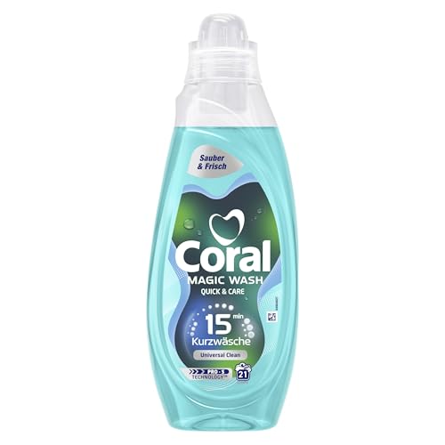 (-41%) Coral Magic Wash Quick & Care Waschmittel Universal Clean 21 WL