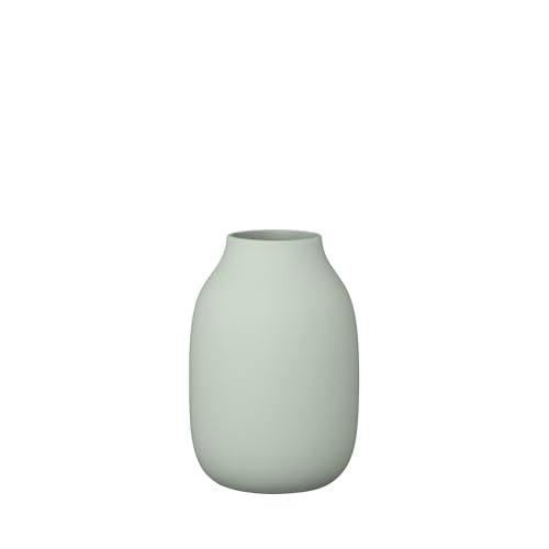 (-31%) blomus Vase -COLORA- | Blumenvase aus Keramik | Farbe Desert Sage | Größe S Ø11x15H cm | hochwertige Handarbeit