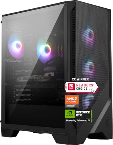 MSI Escritorio para juegos Codex Z2: AMD R7-8700F, GeForce RTX 5070, 32GB DDR5, 2TB m.2 NVMe SSD, USB tipo C, listo para VR, Windows 11 Home: A8NVP-436US