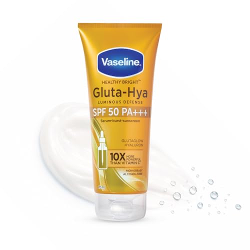 Gluta Hya - Antioxidant SPF 50 PA+++ Sunscreen for Face & Body All | Glutathione & Hyaluronic Acid infused Sunscreen 175 ML
