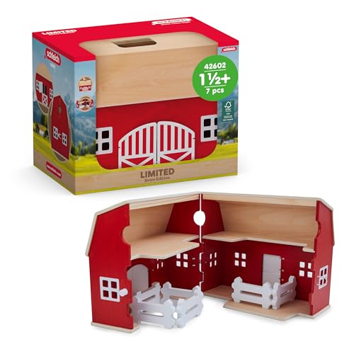 (-75%) Schleich Farm World | Großer Bauernhof aus Holz 42602 | Set aus 7 Teilen