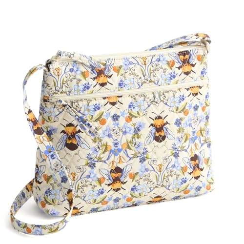 Vera Bradley Premium Cotton Original Zip Hipster Crossbody Bag, Bee Garden
